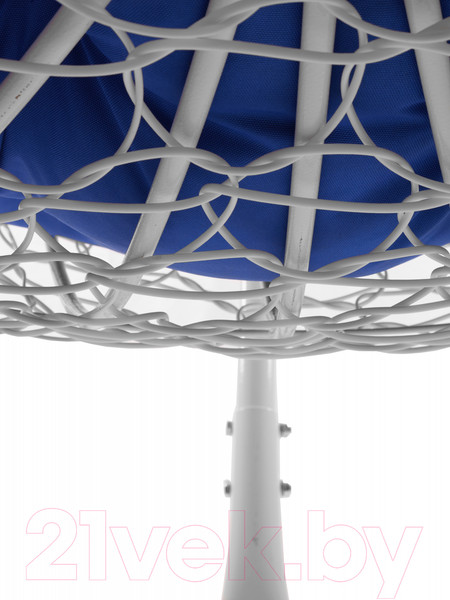 Изображение товара Кресло подвесное M-Group Для двоих / 11450110 (белый ротанг/синяя подушка)