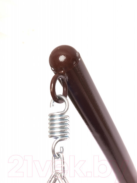 Изображение товара Кресло подвесное M-Group Для двоих / 11450210 (коричневый ротанг/синяя подушка)