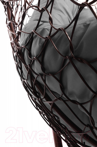 Изображение товара Кресло подвесное M-Group Для двоих / 11450209 (коричневый ротанг/серая подушка)