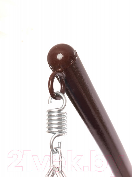 Изображение товара Кресло подвесное M-Group Для двоих / 11450209 (коричневый ротанг/серая подушка)