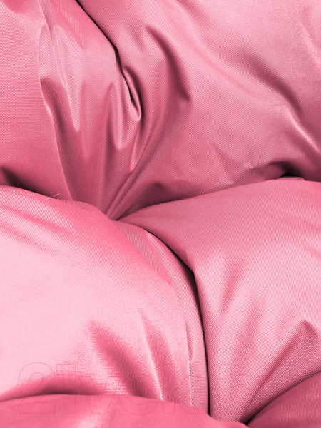 Изображение товара Кресло подвесное M-Group Для двоих / 11450208 (коричневый ротанг/розовая подушка)