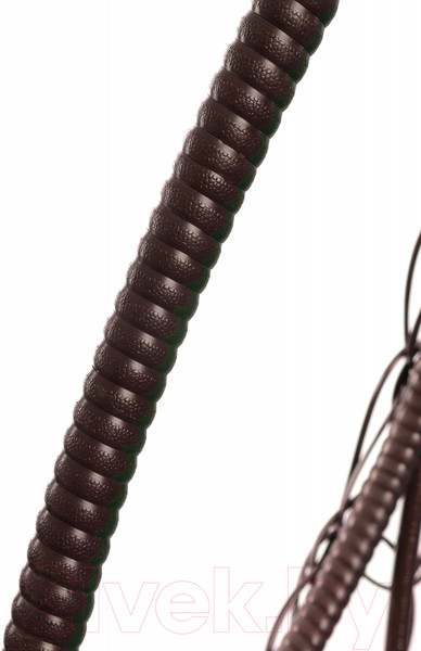 Изображение товара Кресло подвесное M-Group Для двоих / 11450206 (коричневый ротанг/красная подушка)