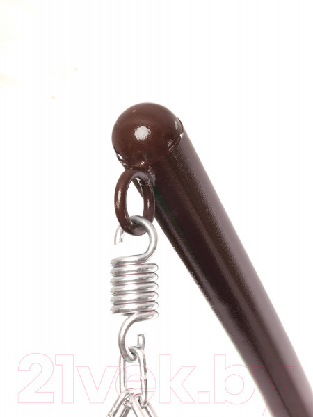 Изображение товара Кресло подвесное M-Group Для двоих / 11450206 (коричневый ротанг/красная подушка)