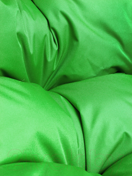 Изображение товара Кресло подвесное M-Group Для двоих / 11450204 (коричневый ротанг/зеленая подушка)