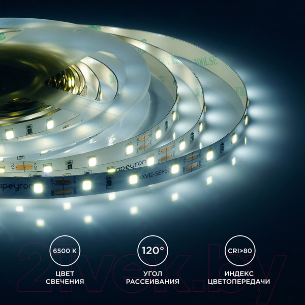 Изображение товара Светодиодная лента Apeyron Electrics СТ SMD3528 / 00-02