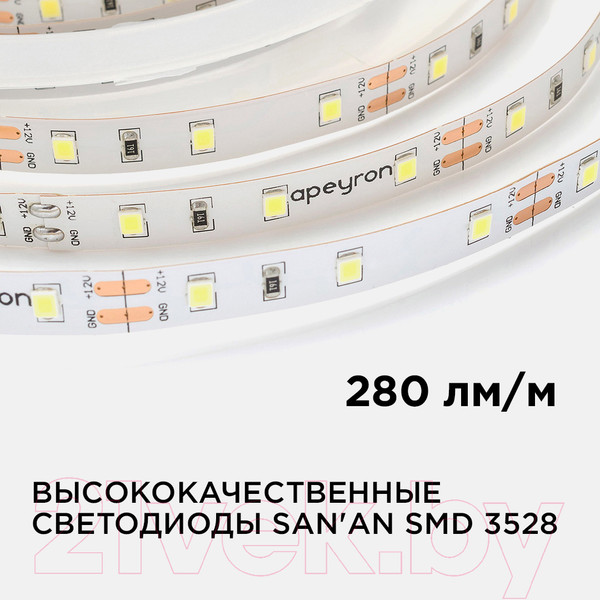 Изображение товара Светодиодная лента Apeyron Electrics СТ SMD3528 / 00-04