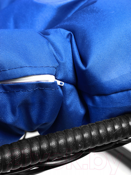 Изображение товара Кресло подвесное M-Group Для двоих / 11450410 (черный ротанг/синяя подушка)