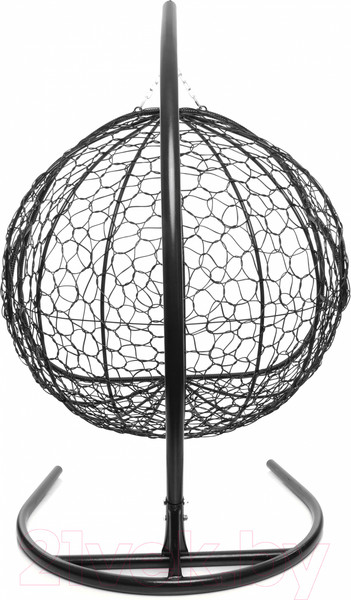 Изображение товара Кресло подвесное M-Group Для двоих / 11450410 (черный ротанг/синяя подушка)