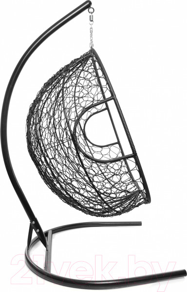 Изображение товара Кресло подвесное M-Group Для двоих / 11450410 (черный ротанг/синяя подушка)