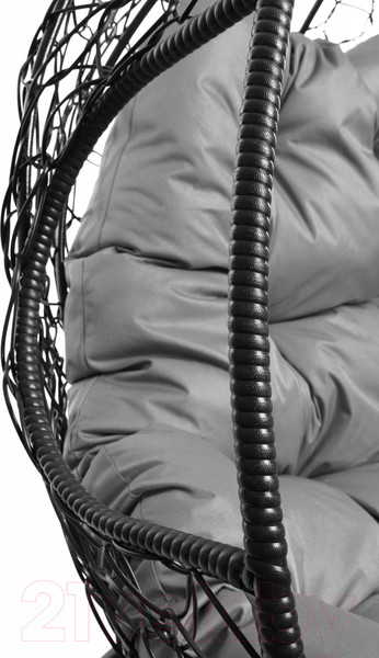 Изображение товара Кресло подвесное M-Group Для двоих / 11450409 (черный ротанг/серая подушка)