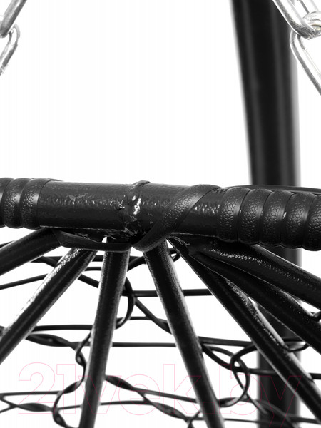 Изображение товара Кресло подвесное M-Group Для двоих / 11450409 (черный ротанг/серая подушка)