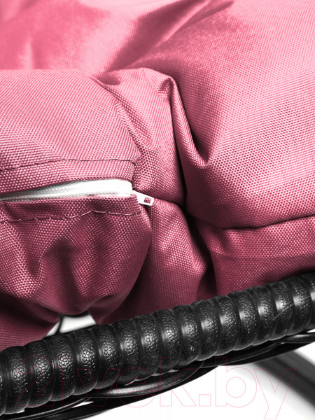 Изображение товара Кресло подвесное M-Group Для двоих / 11450408 (черный ротанг/розовая подушка)