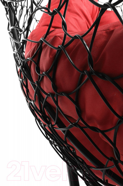 Изображение товара Кресло подвесное M-Group Для двоих / 11450406 (черный ротанг/красная подушка)