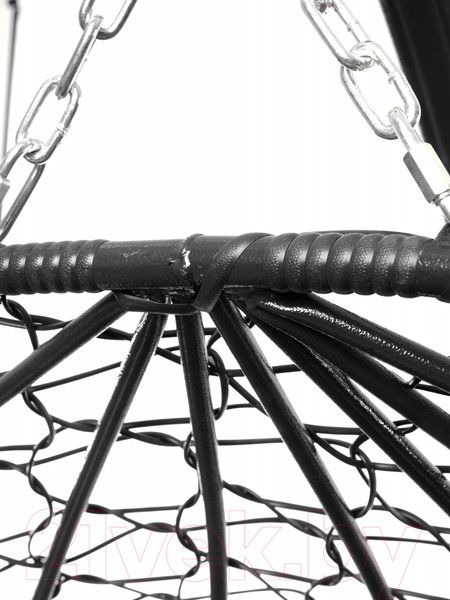 Изображение товара Кресло подвесное M-Group Для двоих / 11450406 (черный ротанг/красная подушка)