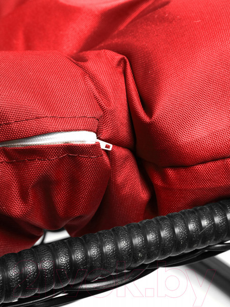 Изображение товара Кресло подвесное M-Group Для двоих / 11450406 (черный ротанг/красная подушка)