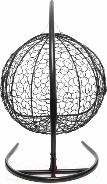 Изображение товара Кресло подвесное M-Group Для двоих / 11450406 (черный ротанг/красная подушка)