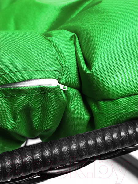 Изображение товара Кресло подвесное M-Group Для двоих / 11450404 (черный ротанг/зеленая подушка)