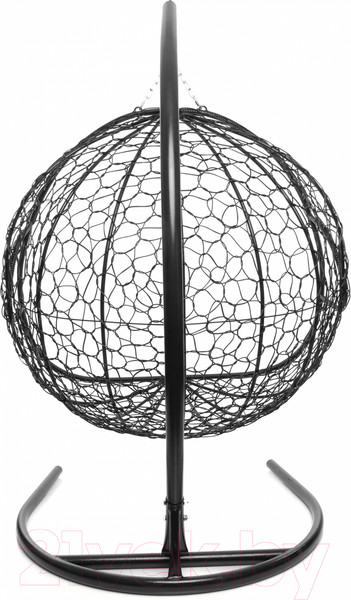 Изображение товара Кресло подвесное M-Group Для двоих / 11450401 (черный ротанг/бежевая подушка)