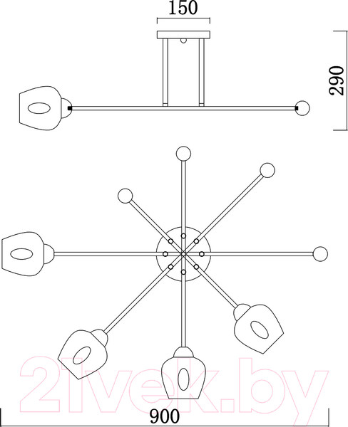 Изображение товара Люстра ESCADA 695/4P (хром)