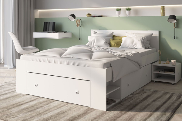 Изображение товара Каркас кровати НК Мебель Stern К-2 160x200 / 72676589 (белый)