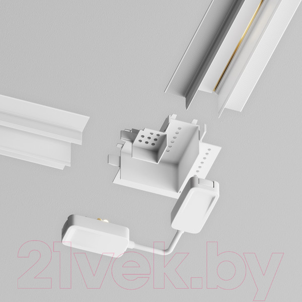 Изображение товара Коннектор для шинопровода Maytoni Accessories For Tracks Radity TRA084CPC-W-12