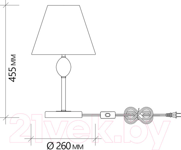 Изображение товара Прикроватная лампа ESCADA 2106/1 (никель)