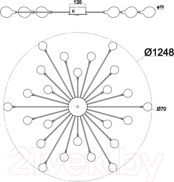 Изображение товара Люстра ESCADA 2109/16 (хром)