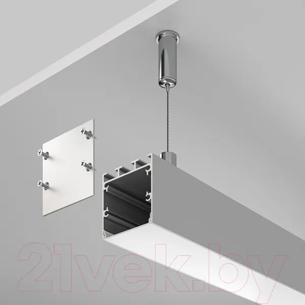Изображение товара Профиль для светодиодной ленты Maytoni ALM-3535B-S-2M (серебро)