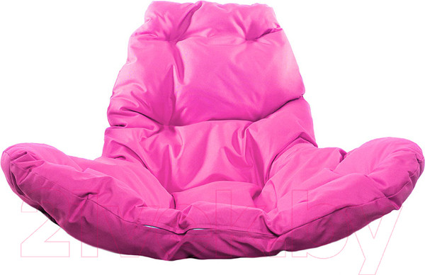 Изображение товара Кресло подвесное M-Group Капля Люкс / 11030108 (белый ротанг/розовая подушка)