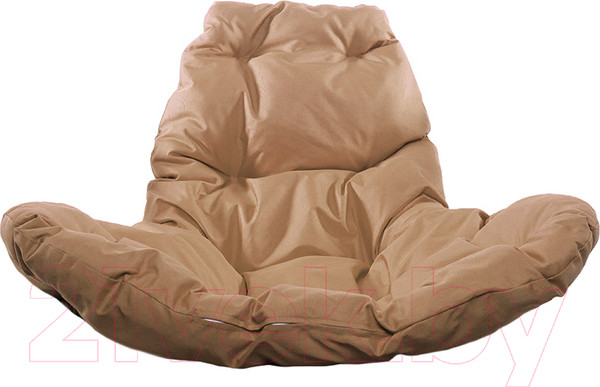 Изображение товара Кресло подвесное M-Group Капля Люкс / 11030201 (коричневый ротанг/бежевая подушка)