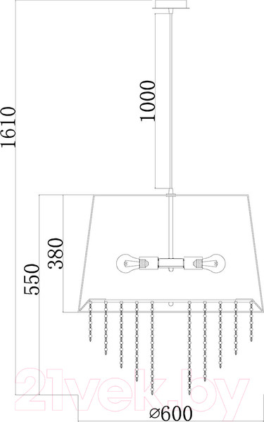 Изображение товара Люстра ESCADA 652/5S (черный)