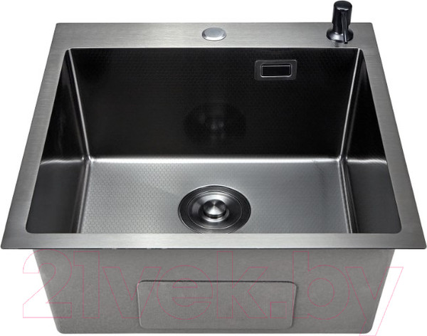 Изображение товара Мойка кухонная STELLAR S5050NB-D (нано черный)