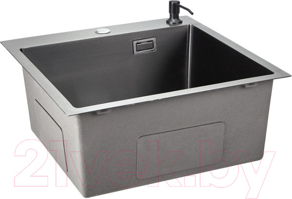 Изображение товара Мойка кухонная STELLAR S5050NB-D (нано черный)