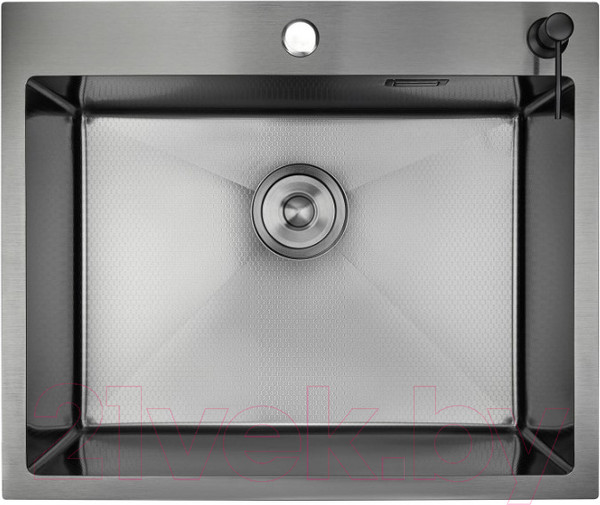 Изображение товара Мойка кухонная STELLAR S6050NB-D (нано черный)