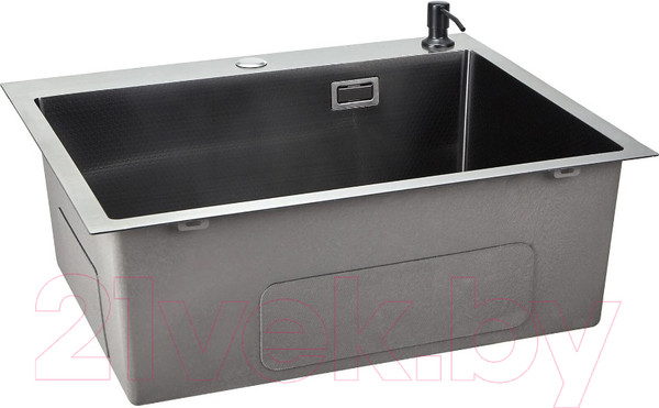 Изображение товара Мойка кухонная STELLAR S6050NB-D (нано черный)