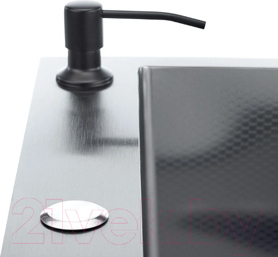 Изображение товара Мойка кухонная STELLAR S6050NB-D (нано черный)