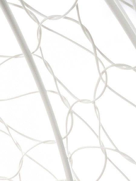 Изображение товара Кресло подвесное M-Group Капля / 11020105 (белый ротанг/коричневая подушка)