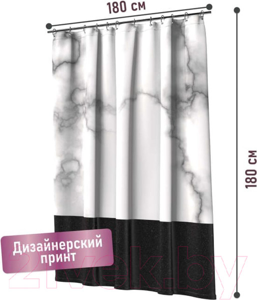 Изображение товара Шторка-занавеска для ванны FORA Ever FOR-PH-EVR