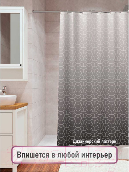 Изображение товара Шторка-занавеска для ванны FORA Brilliant FOR-PH-BRIL