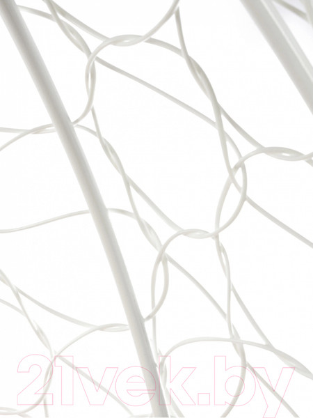 Изображение товара Кресло садовое M-Group Кокос на подставке / 11590101 (белый ротанг/бежевая подушка)