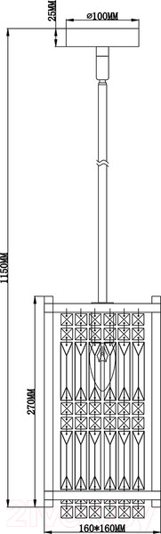 Изображение товара Потолочный светильник ESCADA 2103/1S (золото)