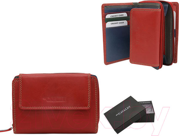 Изображение товара Портмоне Cedar 4U Cavaldi / SL-401B-GNS (красный мульти)