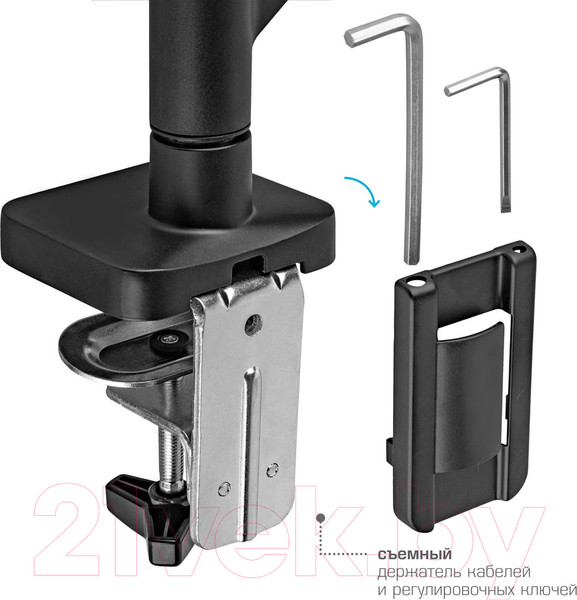 Изображение товара Кронштейн для монитора Tuarex Alta-14 (черный)
