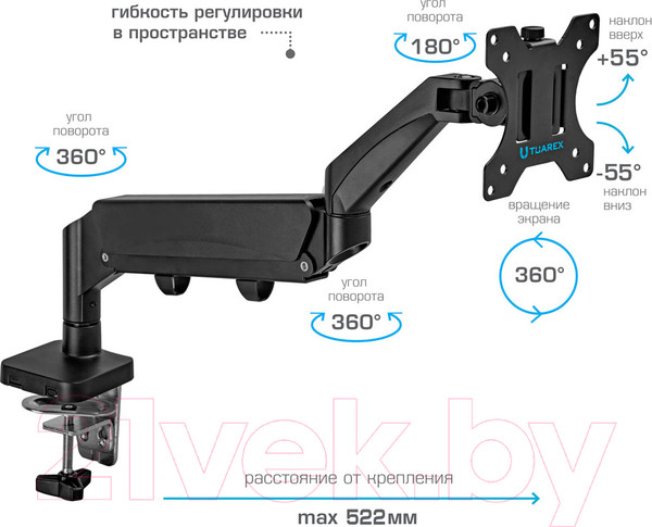 Изображение товара Кронштейн для монитора Tuarex Alta-14 (черный)