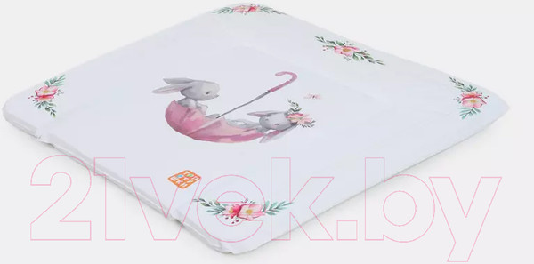 Изображение товара Пеленальный матрас Топотушки Зайка-Акварель New №2 (80x71)