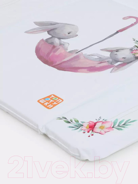 Изображение товара Пеленальный матрас Топотушки Зайка-Акварель New №2 (80x71)