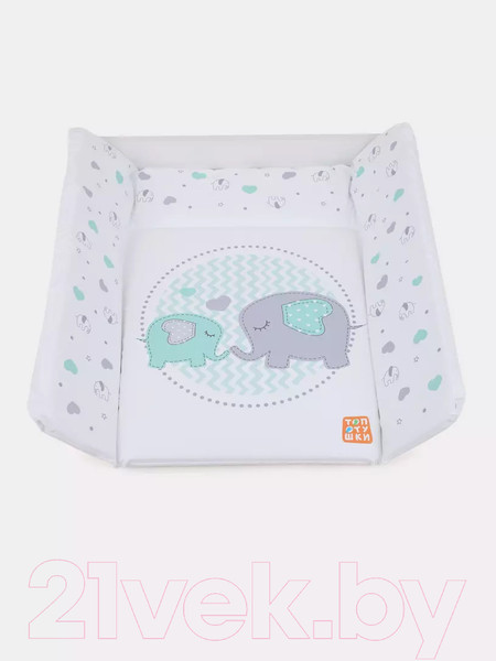 Изображение товара Пеленальный матрас Топотушки Слоники New №2 (80x71)
