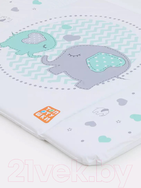 Изображение товара Пеленальный матрас Топотушки Слоники New №2 (80x71)