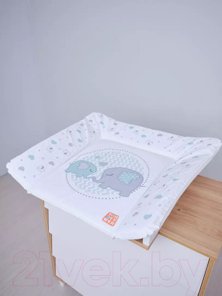 Изображение товара Пеленальный матрас Топотушки Слоники New №2 (80x71)