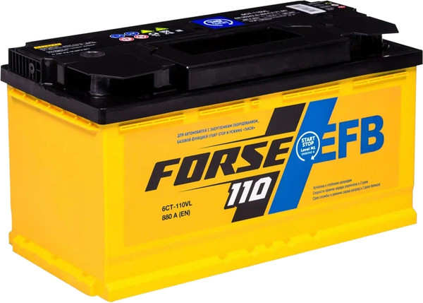 Изображение товара Автомобильный аккумулятор Forse EFB R+ (110 А/ч)